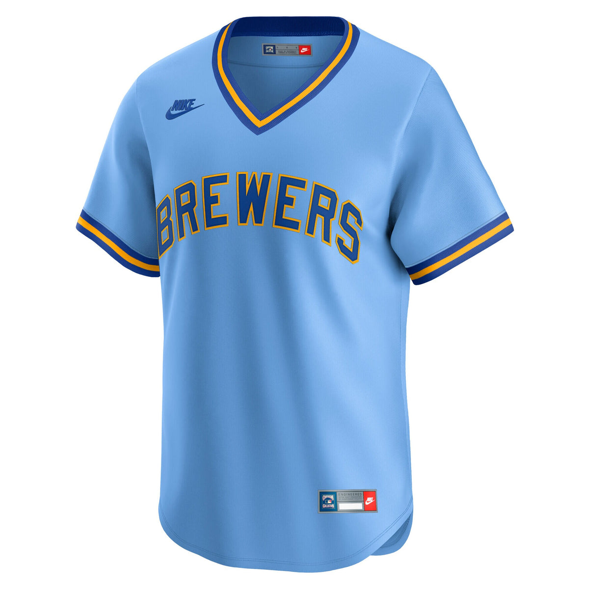 Milwaukee Brewers Nike Light Blue Cooperstown Collection Limited Jersey