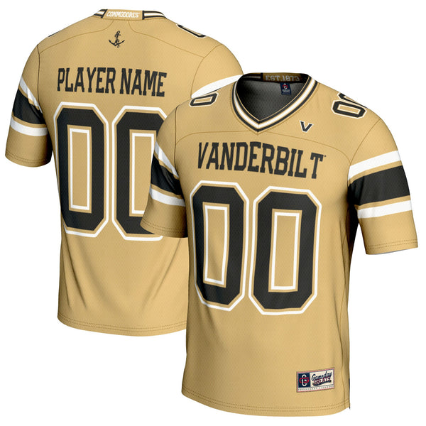 Vanderbilt Commodores GameDay Greats NIL Pick-A-Player Football Jersey - Gold
