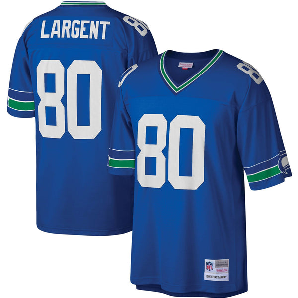 Seattle Seahawks Steve Largent Mitchell & Ness Royal Legacy Replica Jersey