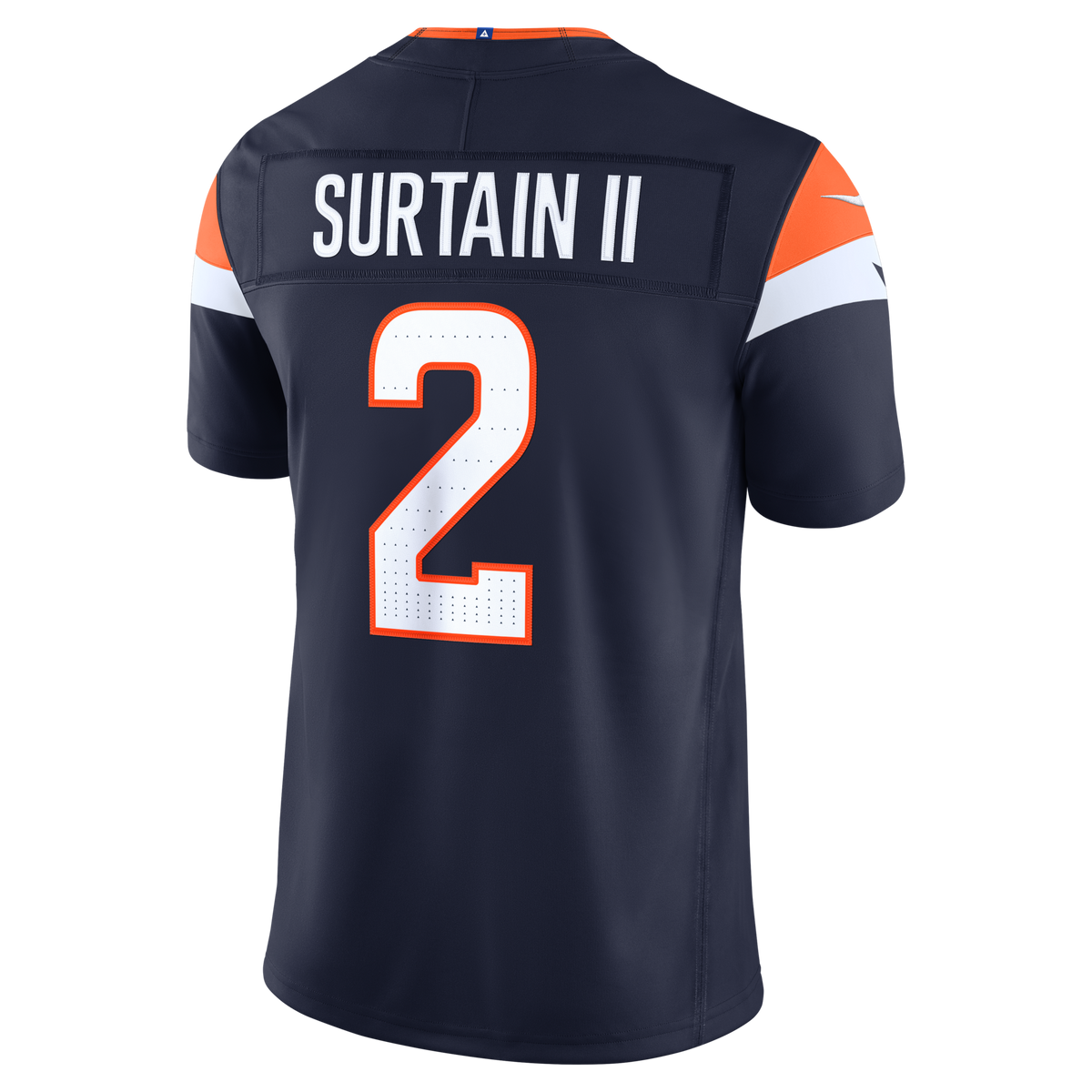 Denver Broncos Pat Surtain II Nike Navy Alternate Vapor F.U.S.E. Stitched Limited Jersey