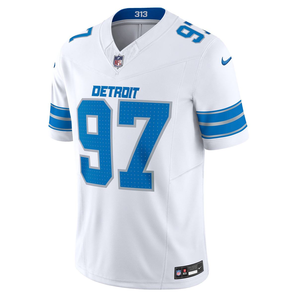 Detroit Lions Aidan Hutchinson Nike White Vapor F.U.S.E. Limited Jersey