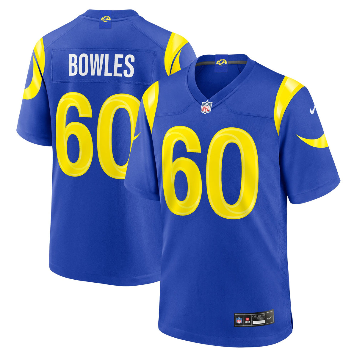Los Angeles Rams Wyatt Bowles Nike Royal Team Game Jersey