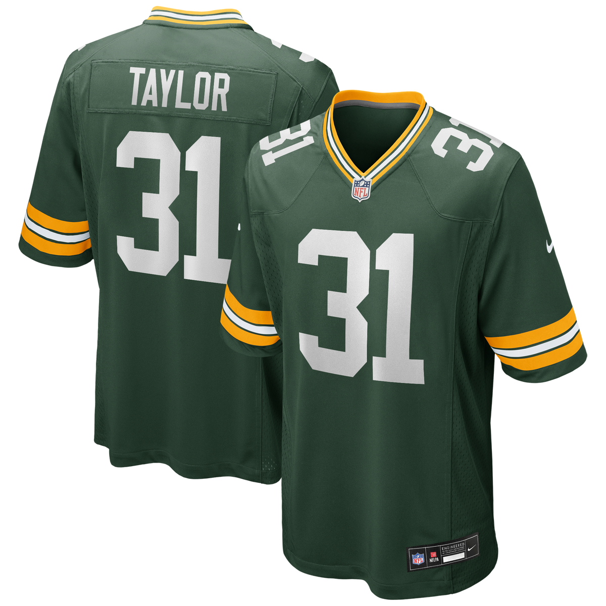 Green Bay Packers Jim Taylor Nike Green Game Retired Player Jersey