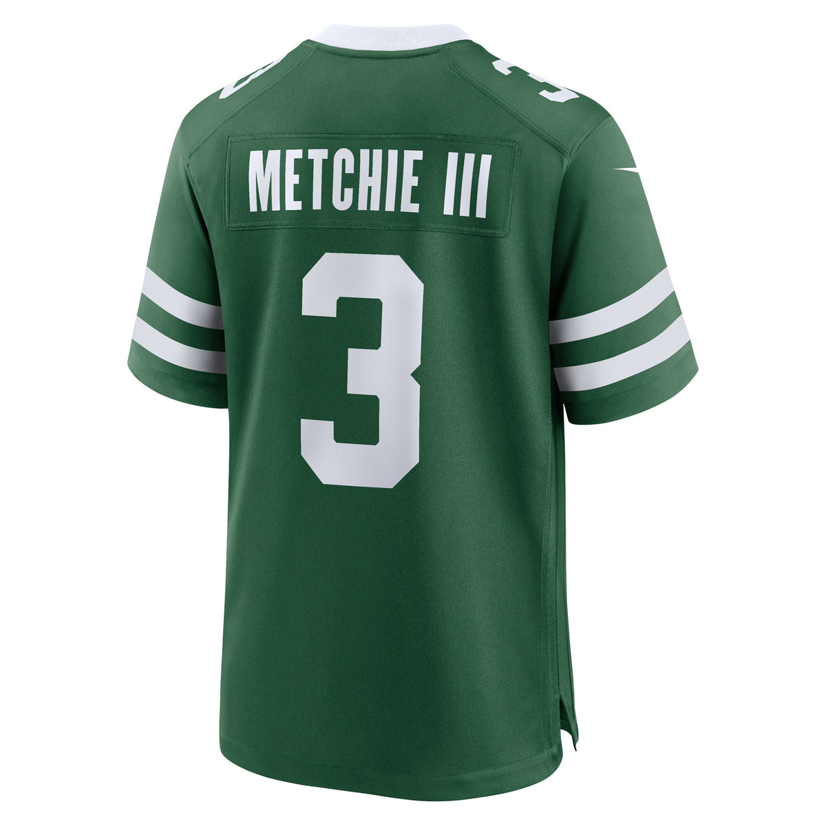 New York Jets John Metchie III Nike Legacy Green Team Game Jersey