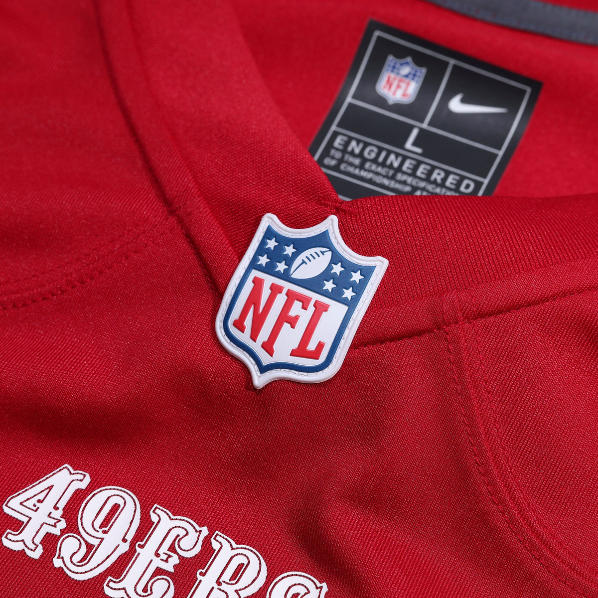 San Francisco 49ers Brett Toth Nike Scarlet Team Game Jersey