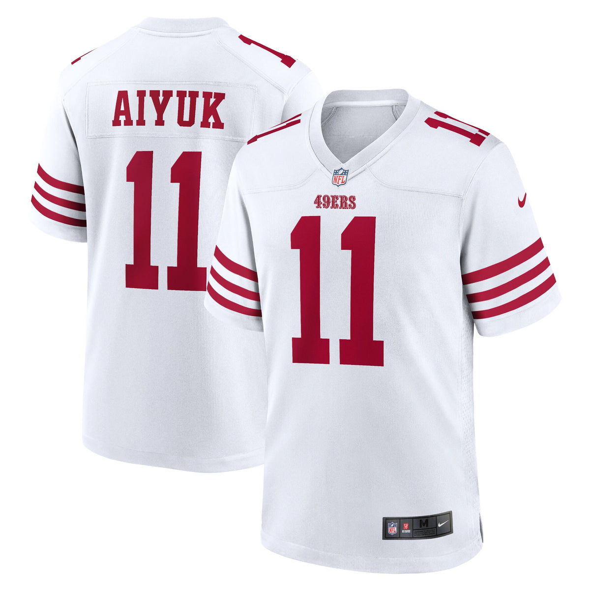 San Francisco 49ers Brandon Aiyuk Nike White Game Jersey