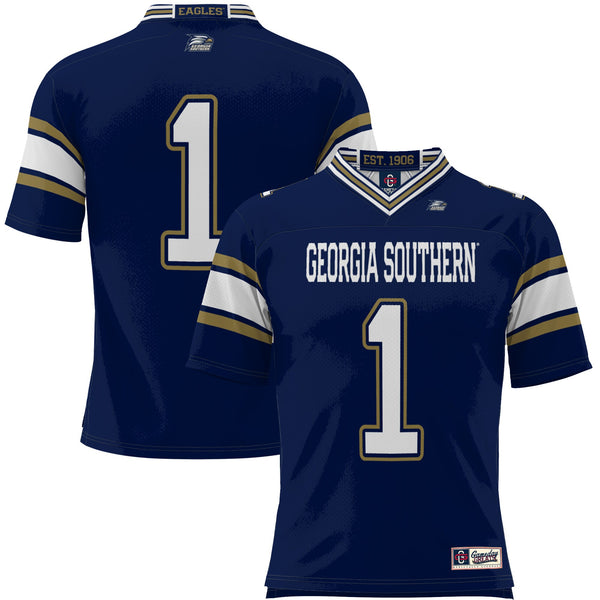 #1 Georgia Southern Eagles GameDay Greats Endzone Football Jersey - Blue