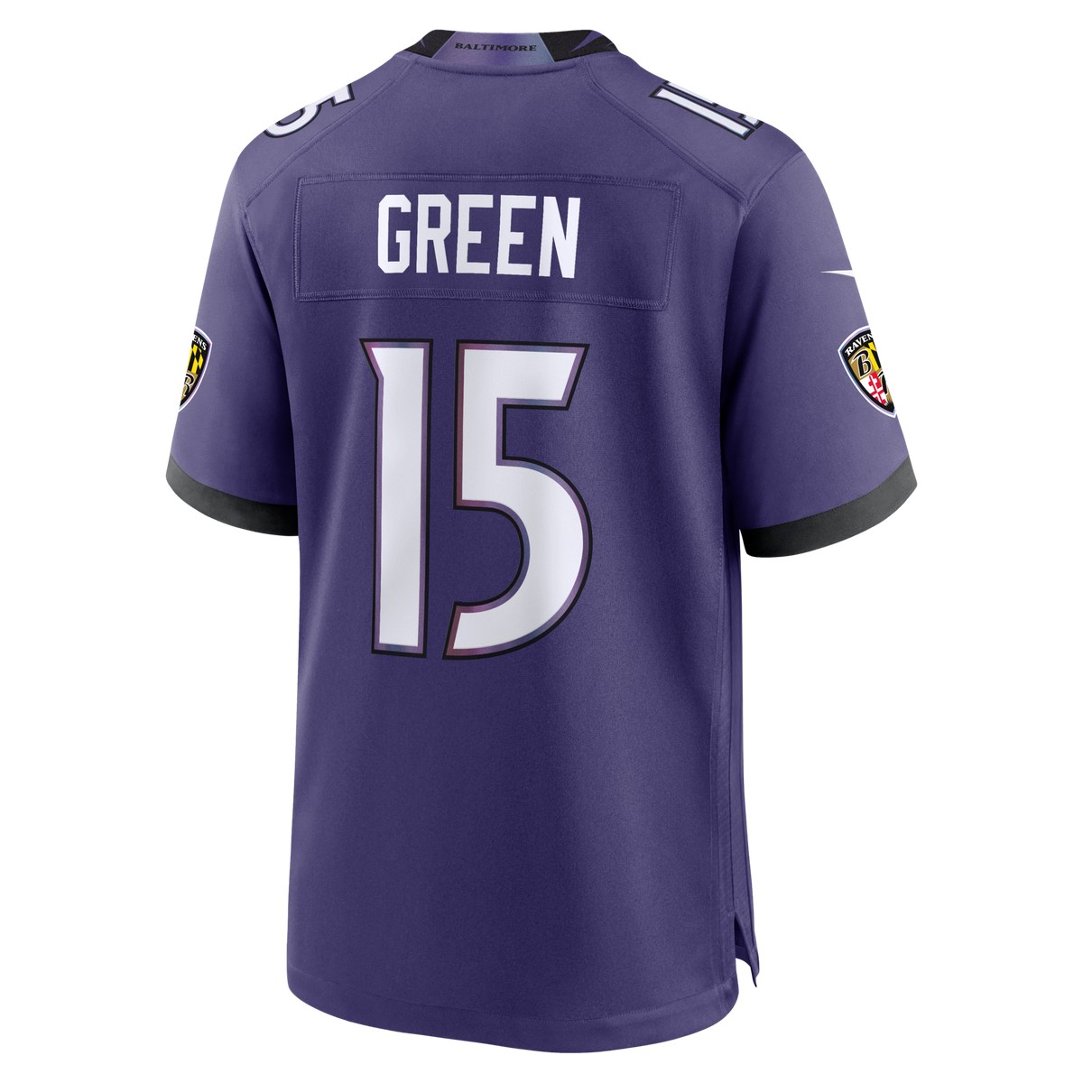 Baltimore Ravens Mike Green Nike Purple Team Game Jersey
