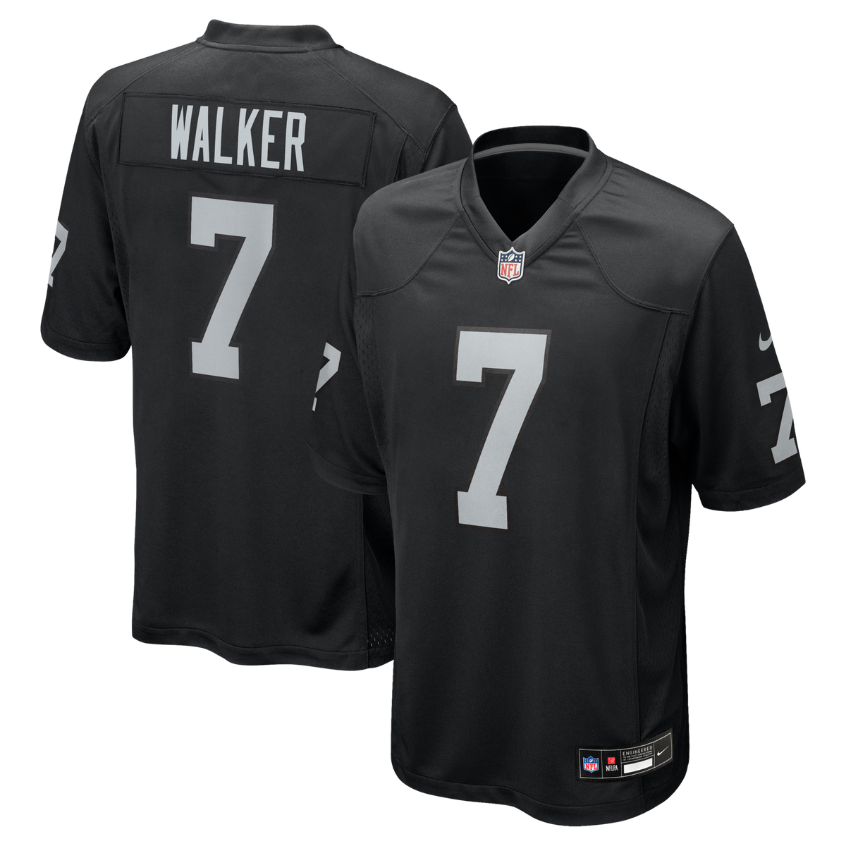 Las Vegas Raiders Quay Walker Nike Black Team Game Jersey