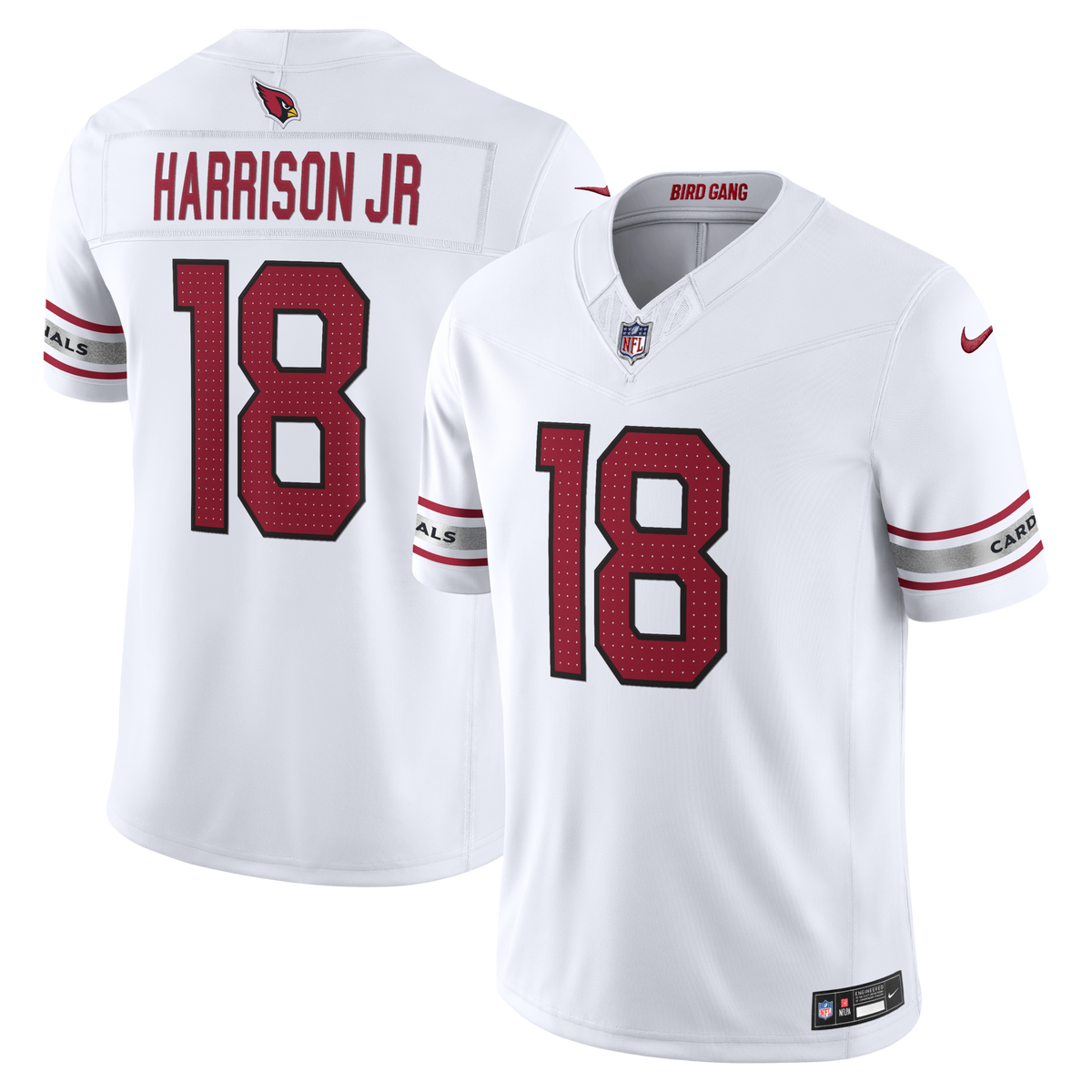 Arizona Cardinals Marvin Harrison Jr. Nike White Vapor F.U.S.E. Stitched Limited Jersey