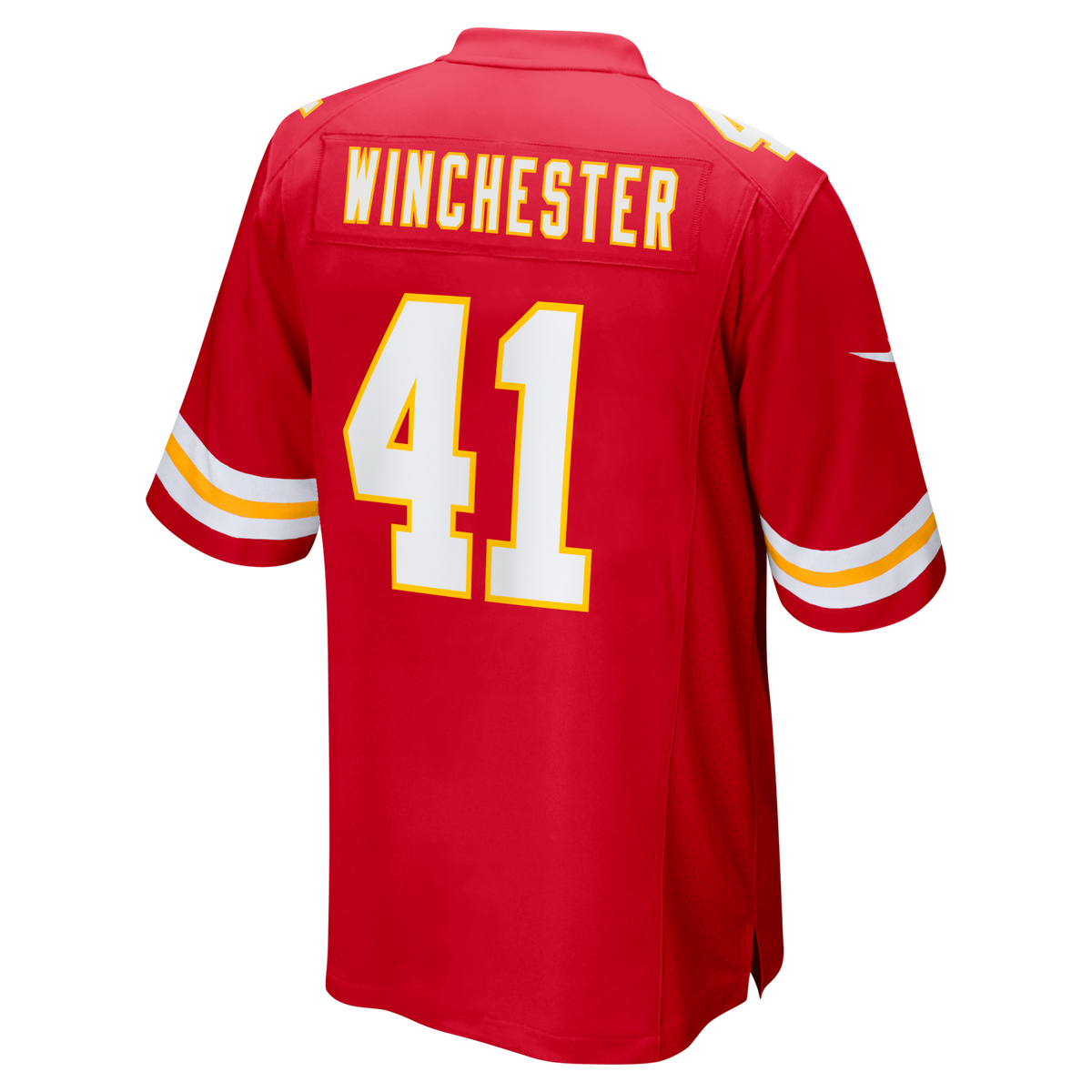 Kansas City Chiefs James Winchester Nike Red Game Jersey