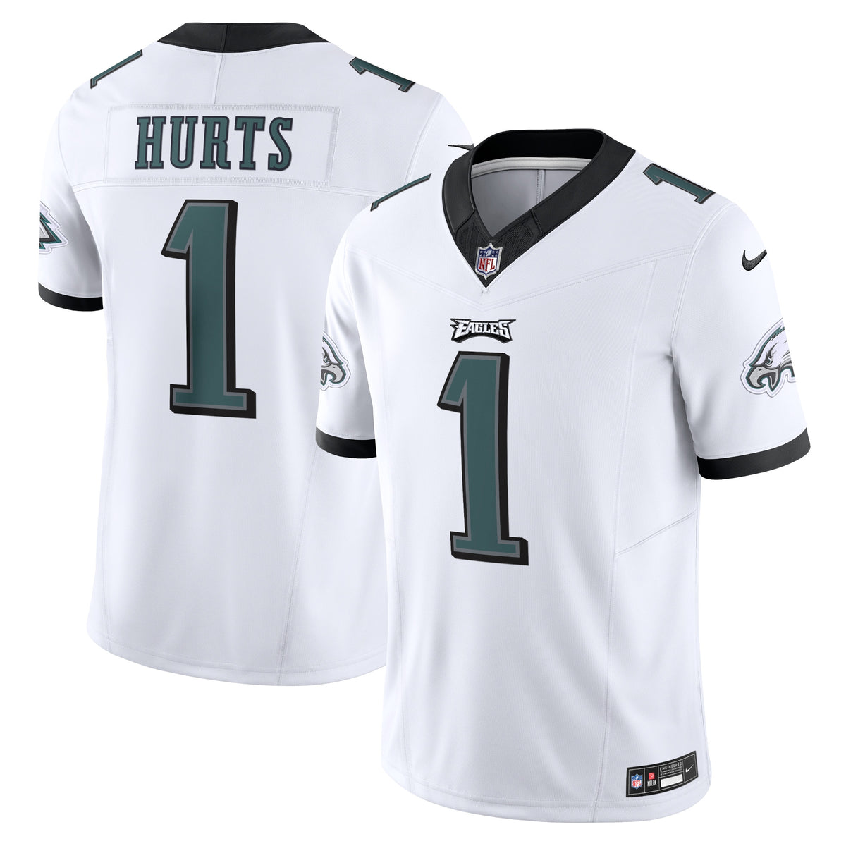 Philadelphia Eagles Jalen Hurts Nike White Vapor F.U.S.E. Limited Jersey