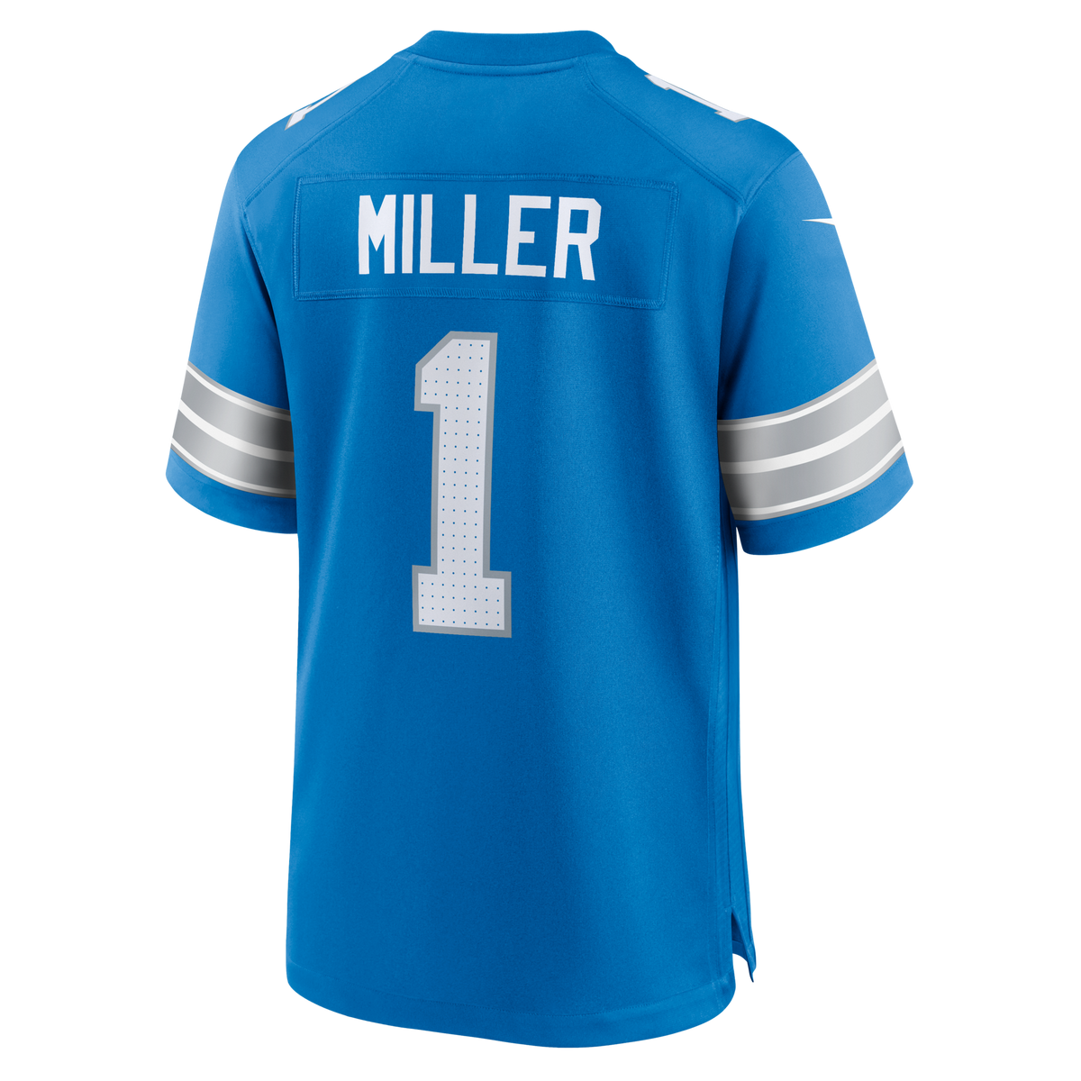 Detroit Lions Blake Miller Nike Blue 2026 NFL Draft First Round Pick No. 17 Team Game Jersey