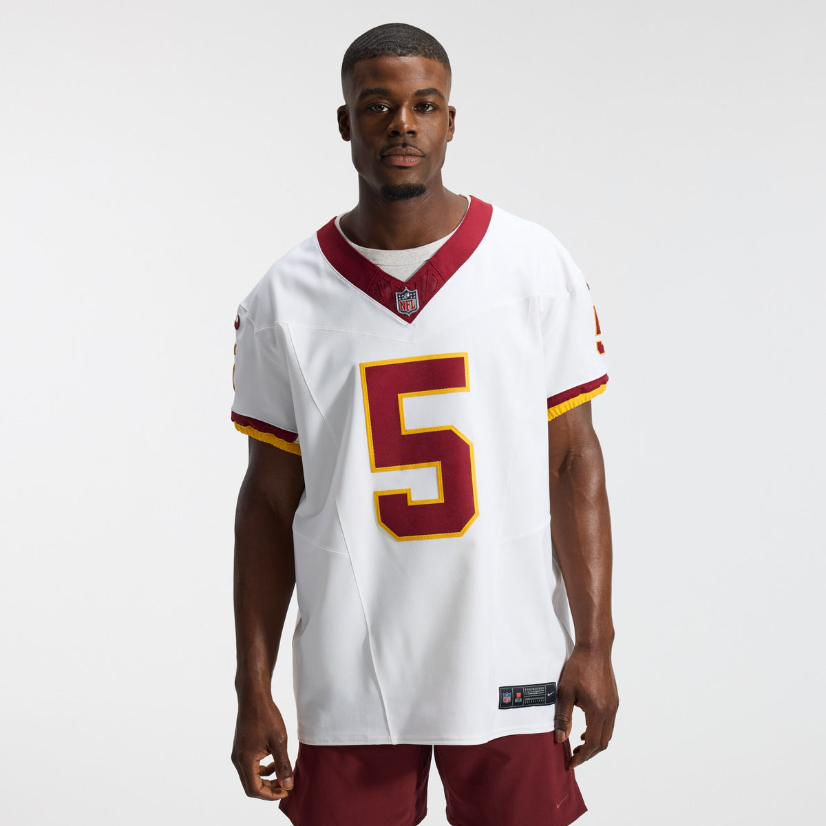 Washington Commanders Jayden Daniels Nike White Alternate 2 Super Bowl Era Vapor F.U.S.E. Elite Jersey