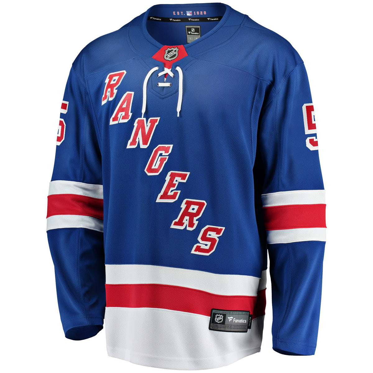 New York Rangers Chad Ruhwedel Fanatics Blue Home Premier Breakaway Player Jersey