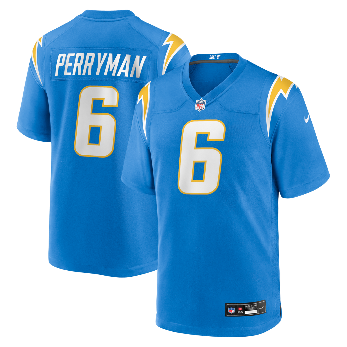 Los Angeles Chargers Denzel Perryman Nike Powder Blue Team Game Jersey