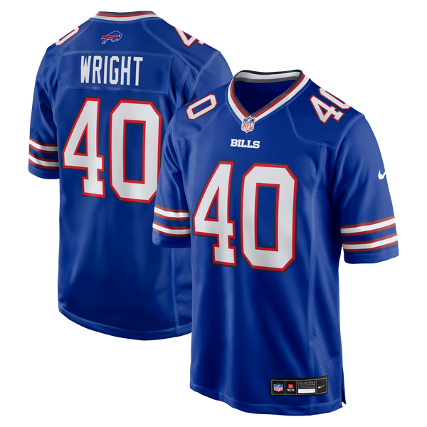Buffalo Bills Matthew Wright Nike Royal Team Game Jersey