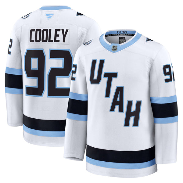 Utah Mammoth Logan Cooley Fanatics White Away Premium Player Jersey