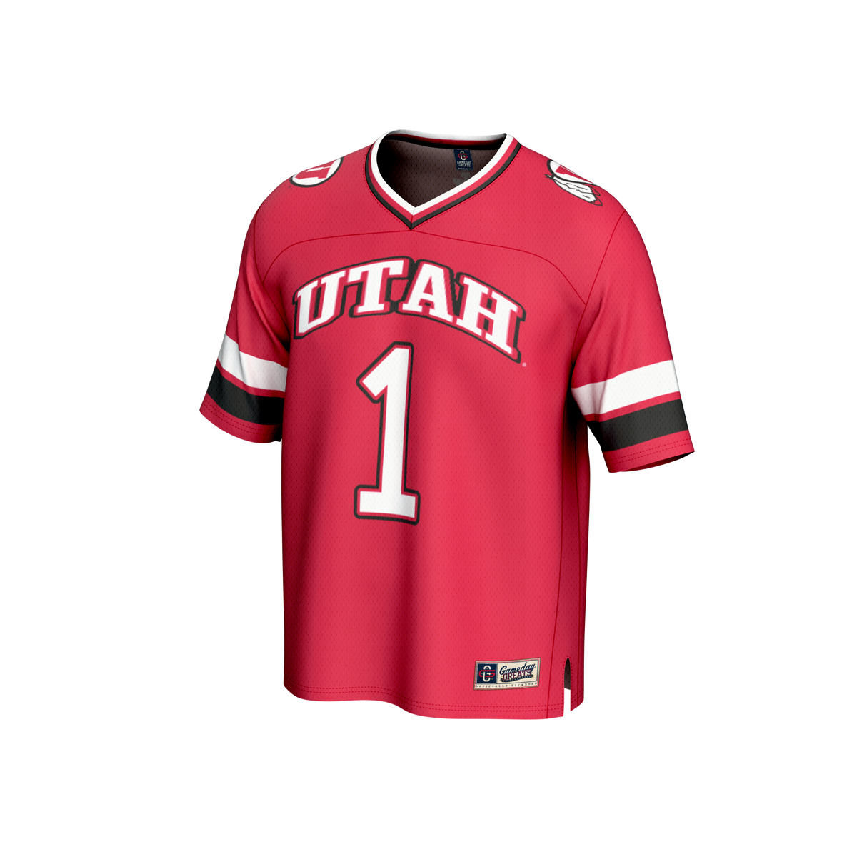 #1 Utah Utes GameDay Greats Lightweight Collegiate Football Fashion Jersey - Red