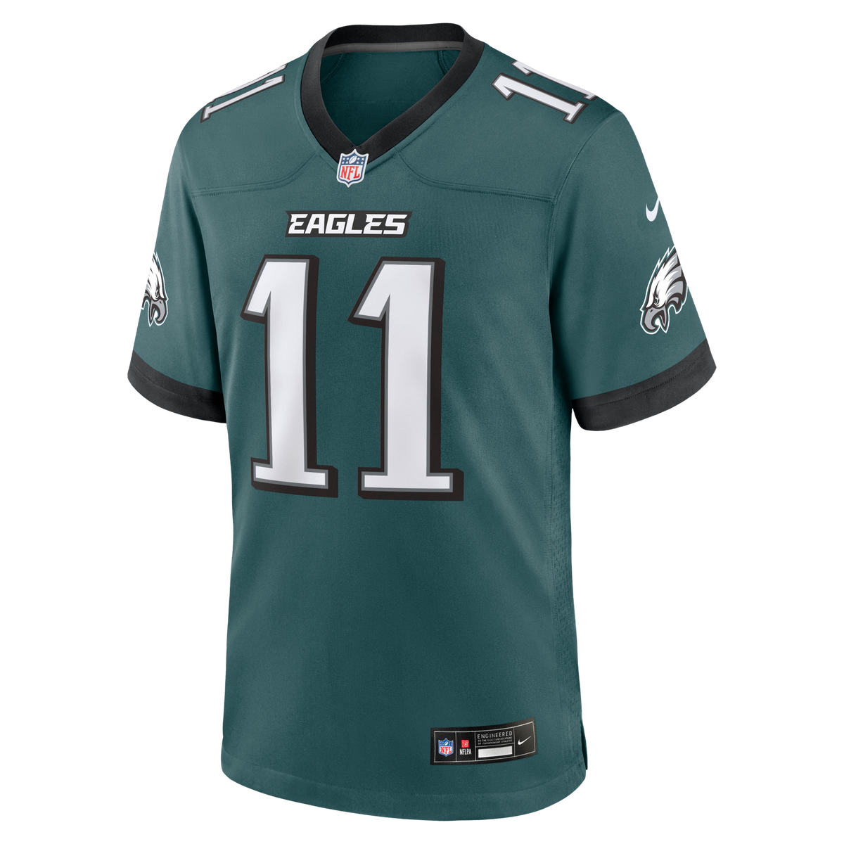Philadelphia Eagles Jihaad Campbell Nike Midnight Green Team Game Jersey