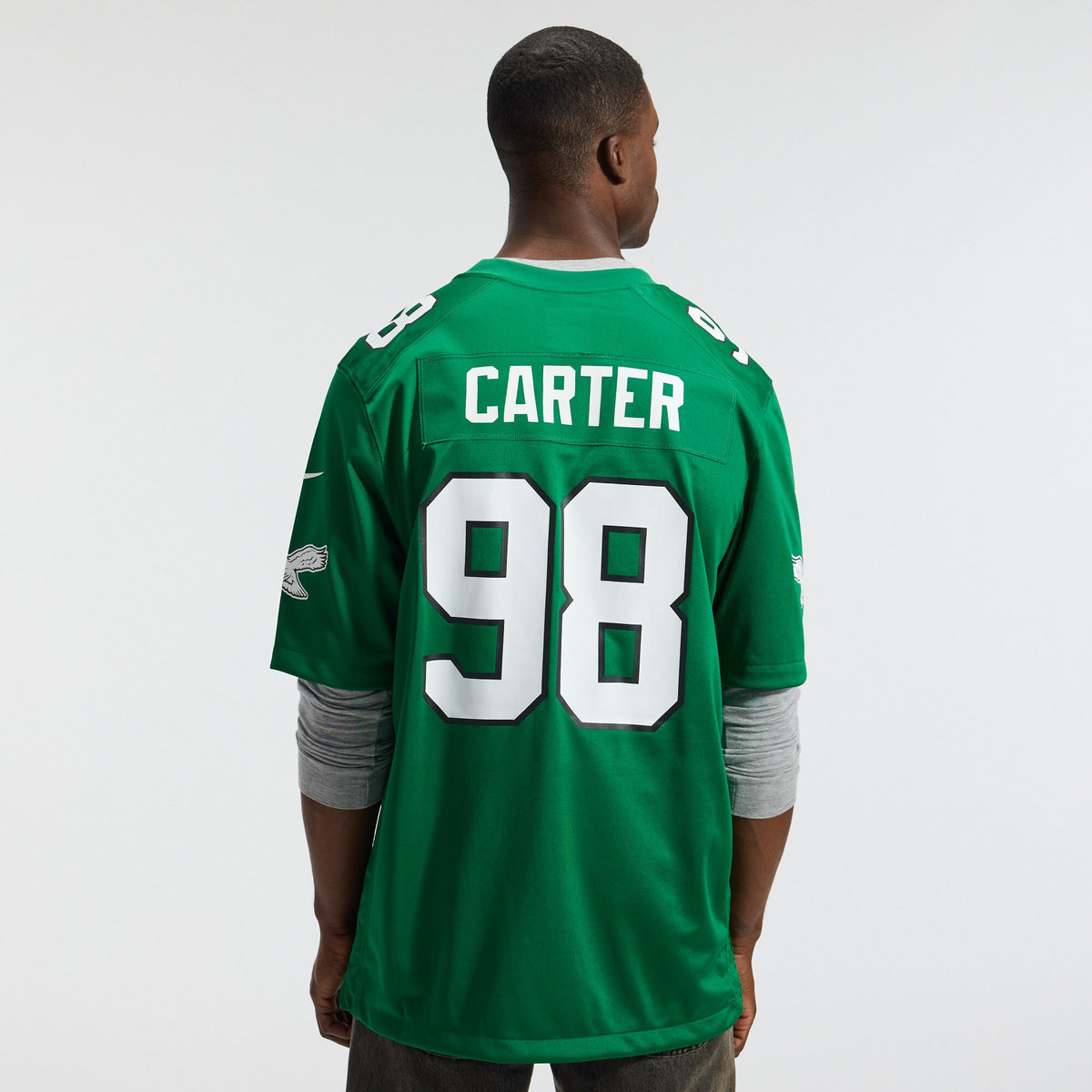 Philadelphia Eagles Jalen Carter Nike Kelly Green Alternate Game Jersey