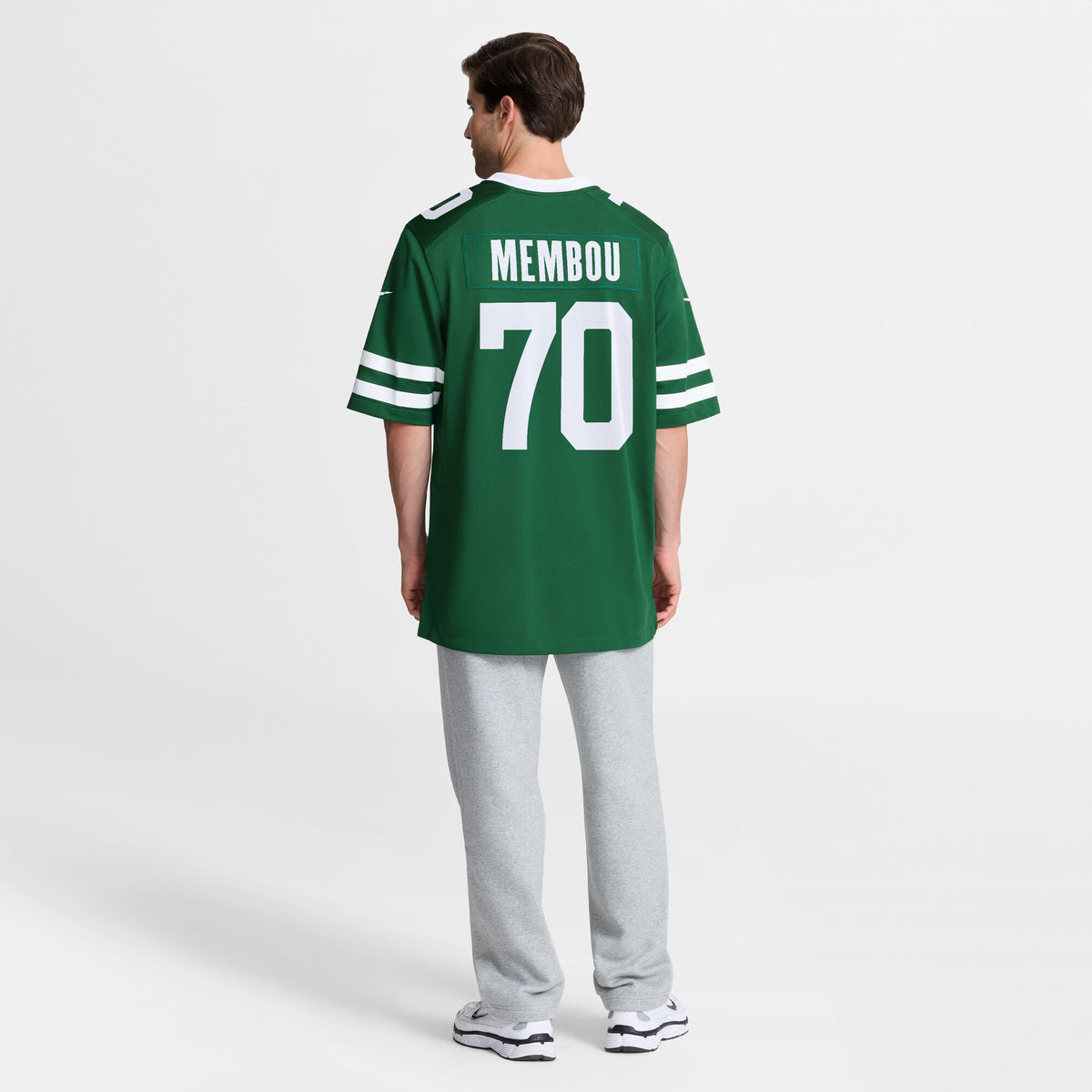 New York Jets Armand Membou Nike Green Team Game Jersey