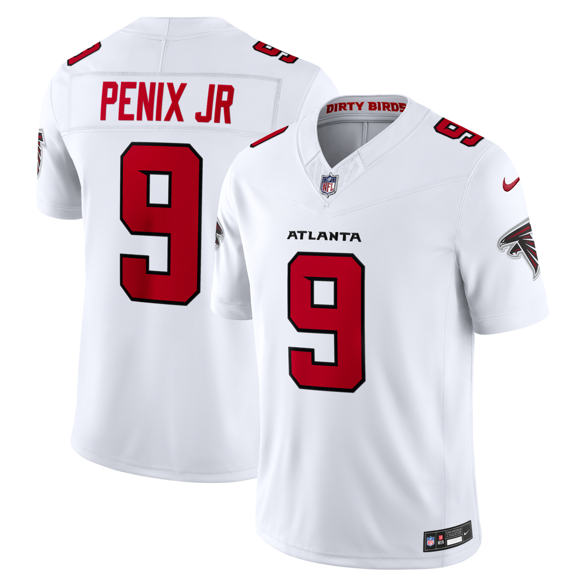 Atlanta Falcons Michael Penix Jr. Nike White Vapor F.U.S.E. Stitched Limited Jersey