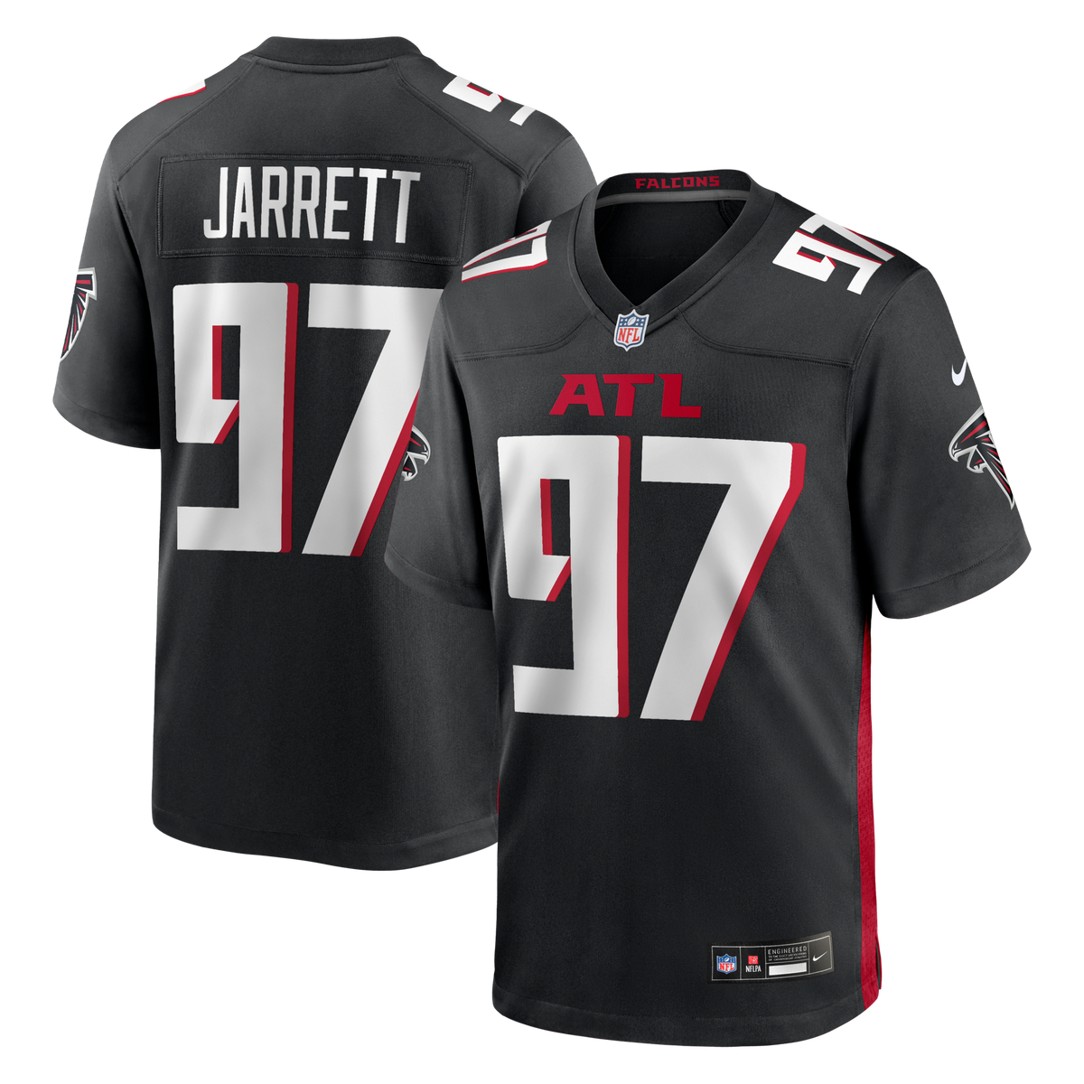 Atlanta Falcons Grady Jarrett Nike Black Game Player Jersey