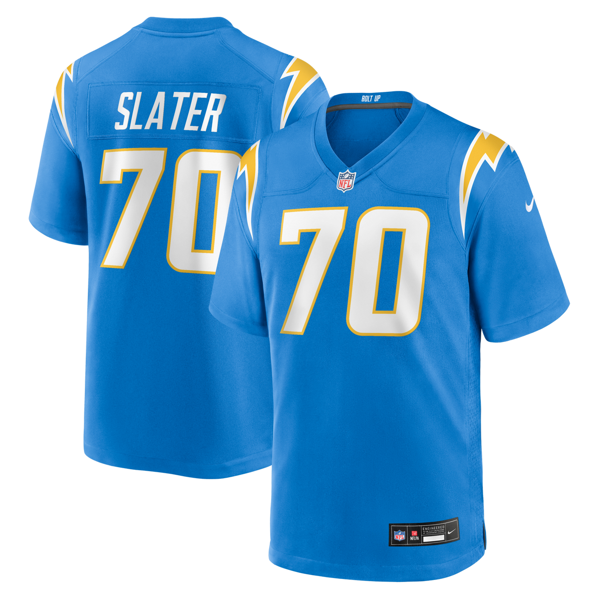Los Angeles Chargers Rashawn Slater Nike Powder Blue Game Jersey