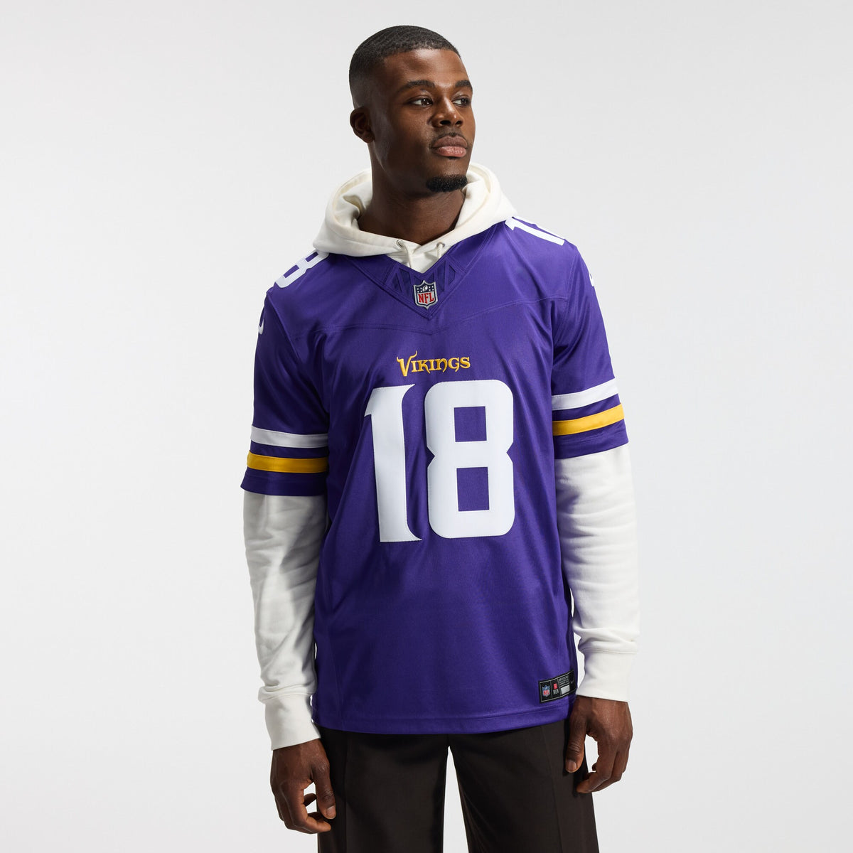 Minnesota Vikings Justin Jefferson Nike Purple Team Vapor F.U.S.E. Stitched Limited Jersey