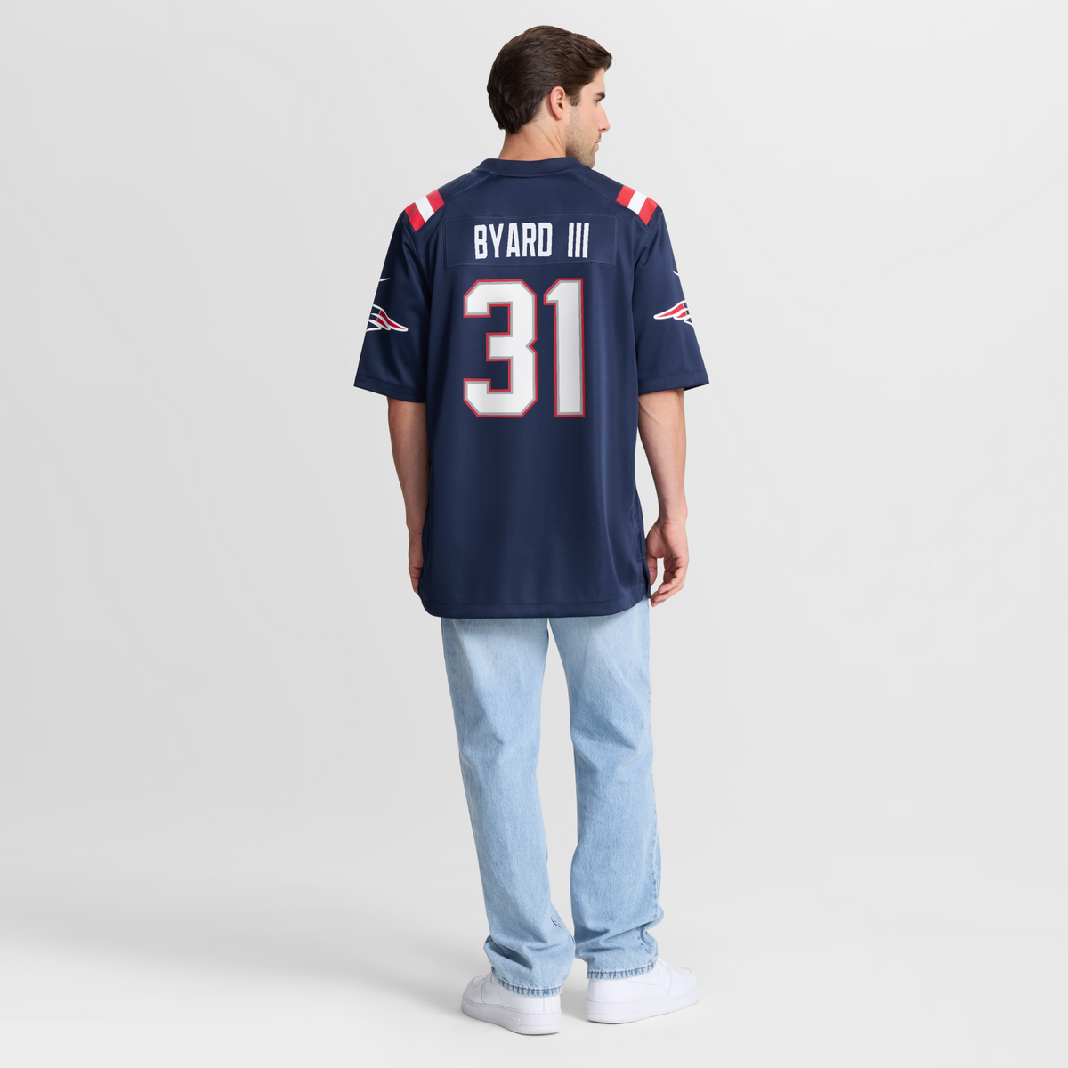 New England Patriots Kevin Byard III Nike Navy Team Game Jersey