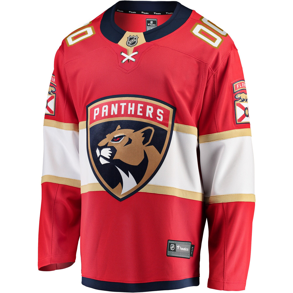 Florida Panthers Fanatics Red Home Breakaway Custom Jersey