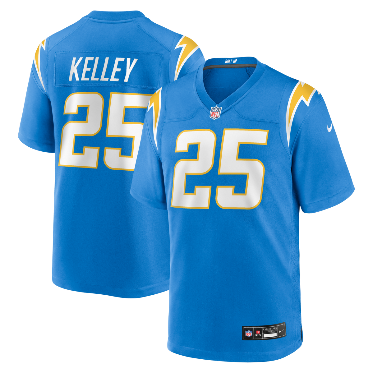 Los Angeles Chargers Joshua Kelley Nike Powder Blue Game Jersey
