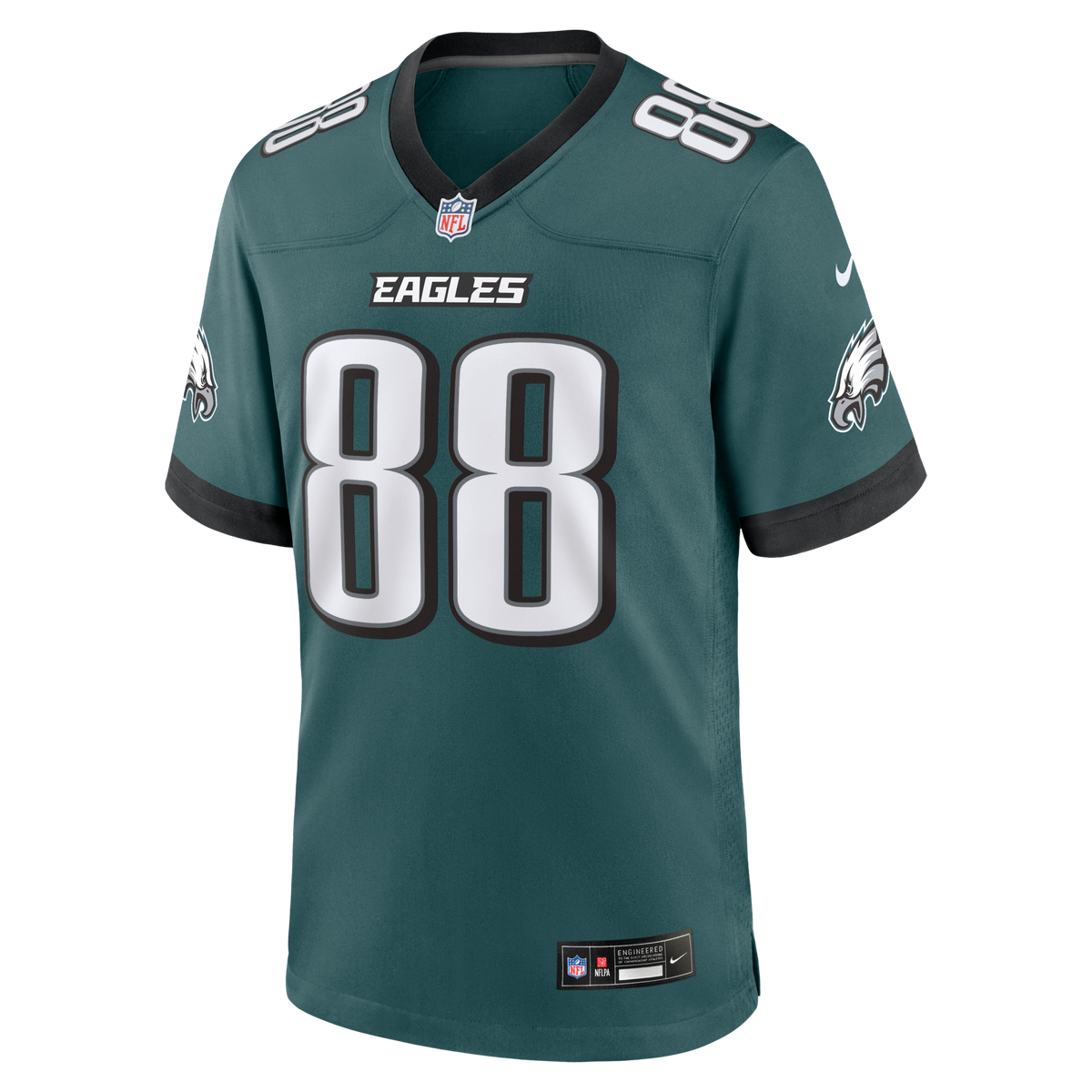 Philadelphia Eagles Dallas Goedert Nike Midnight Green Team Game Jersey