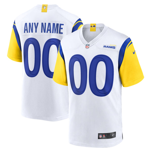 Los Angeles Rams Nike White Alternate Custom Jersey