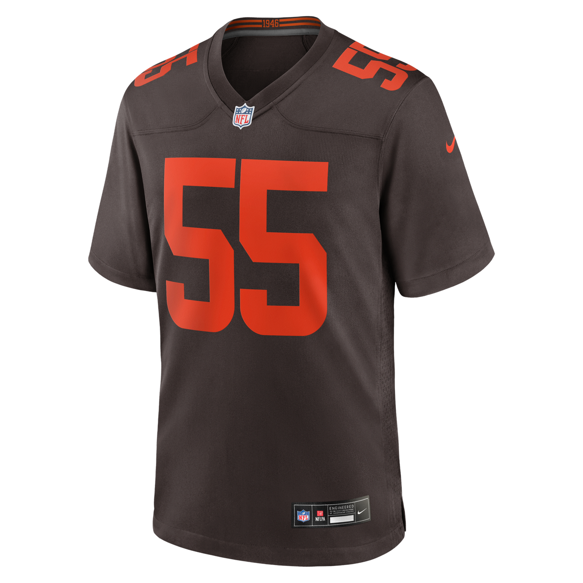 Cleveland Browns Spencer Fano Nike Brown 2026 NFL Draft First Round Pick No. 9 Alpha Dawg Alternate Game Jersey