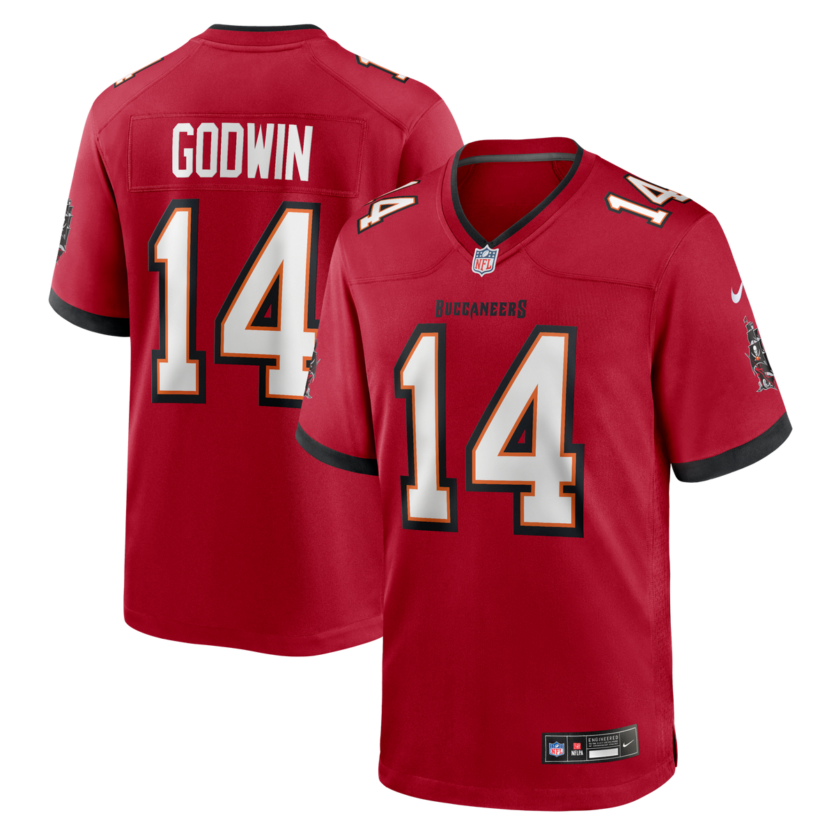 Tampa Bay Buccaneers Chris Godwin Nike Red Game Player Jersey