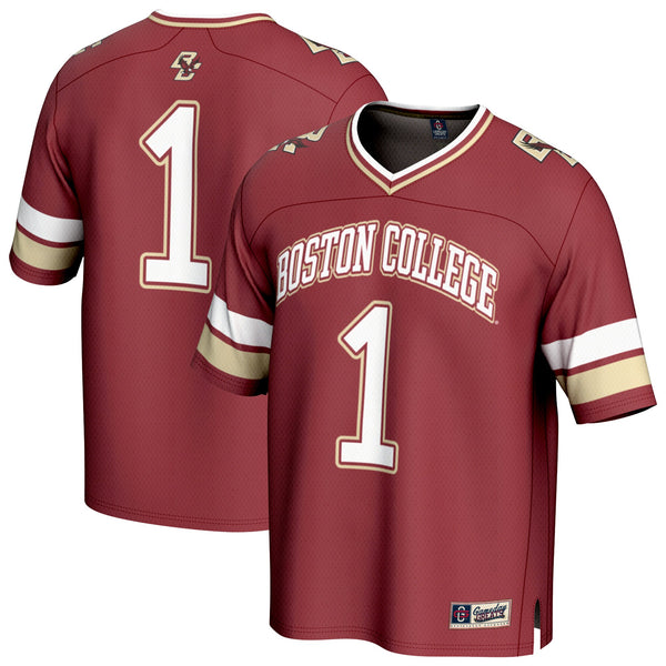 GameDay Greats #1 Maroon Boston College Eagles Lightweight Collegiate Football Fashion Jersey