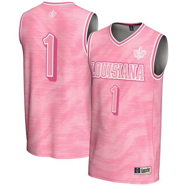 #1 Louisiana Ragin' Cajuns GameDay Greats Lightweight Basketball Fashion Jersey - Pink