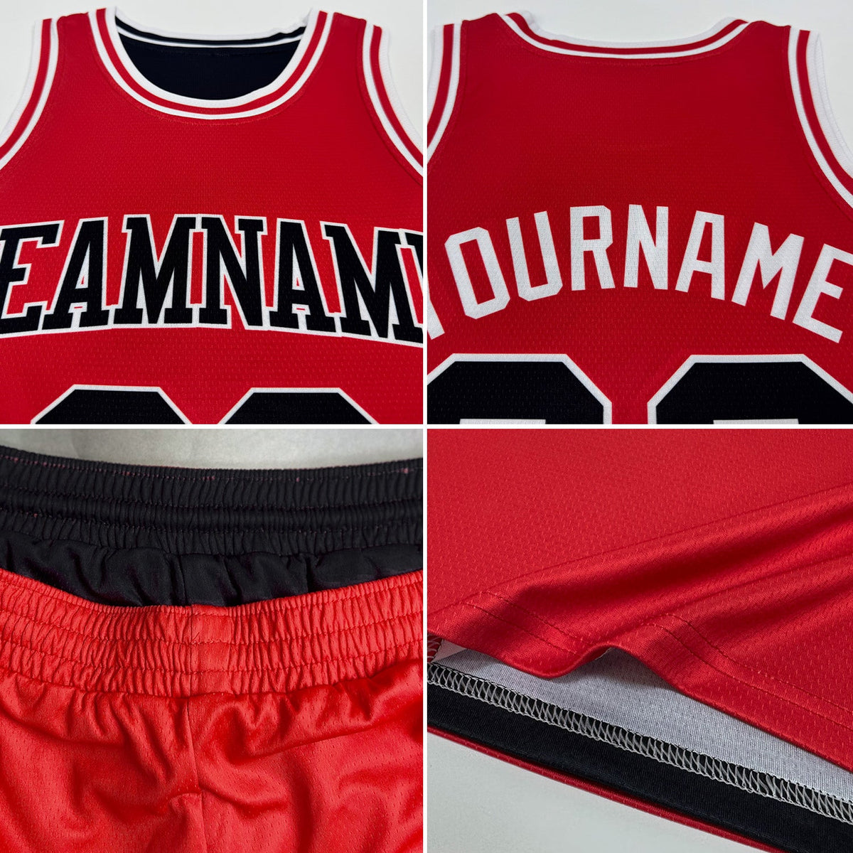 Custom Reversible Black Old Gold-White Double Side Sublimation Basketball Set Jersey