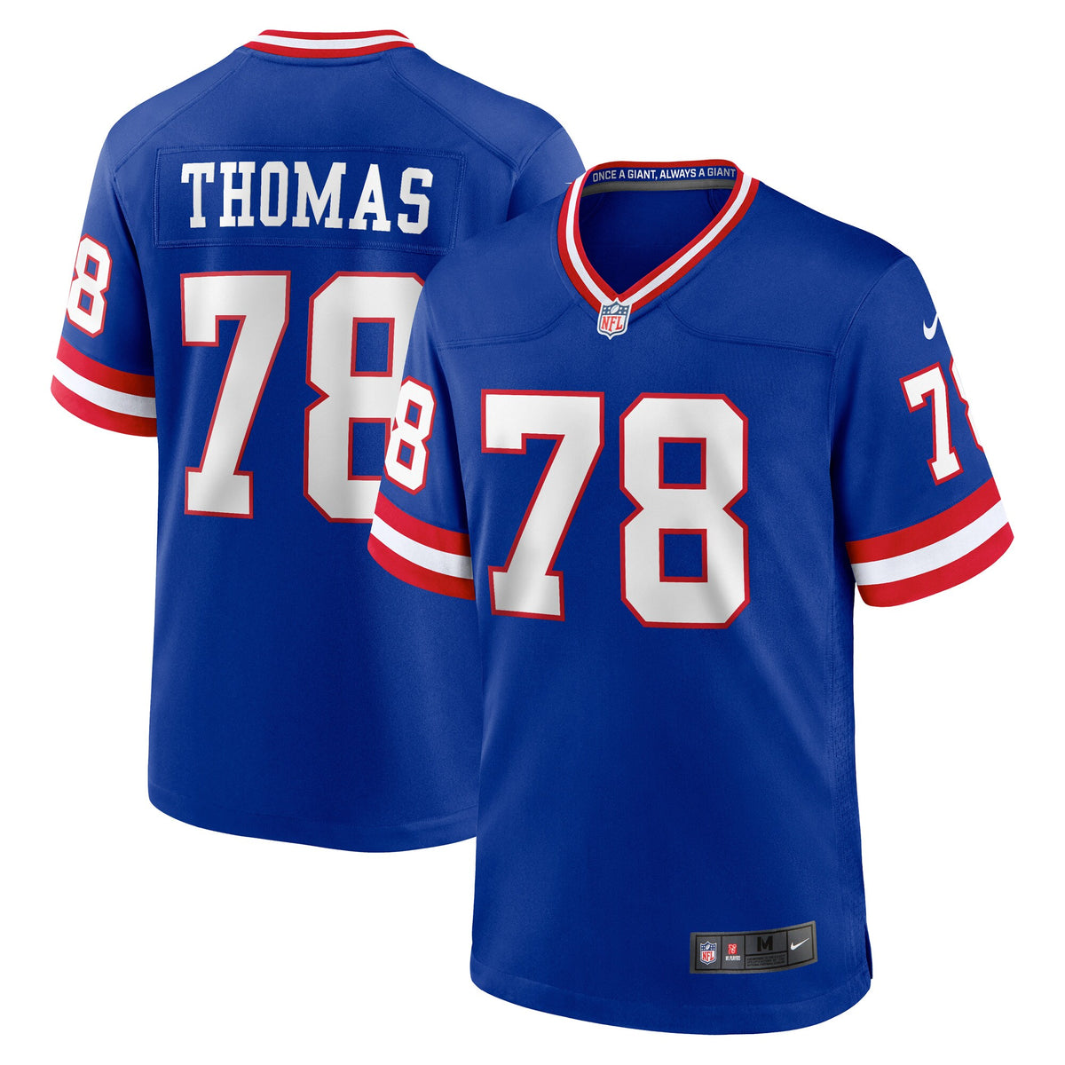 New York Giants Andrew Thomas Nike Royal Alternate Game Jersey