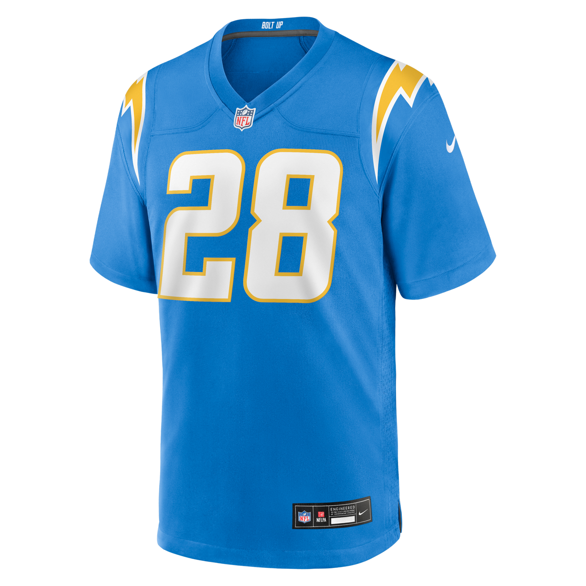 Los Angeles Chargers Isaiah Spiller Nike Powder Blue Game Jersey