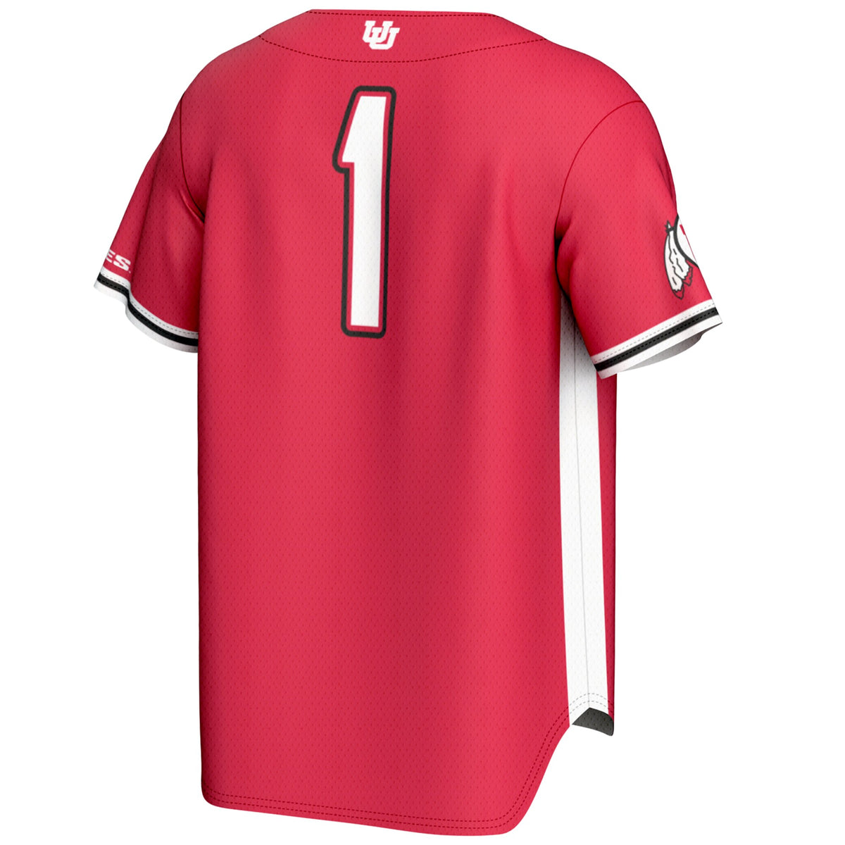 #1 Utah Utes GameDay Greats Lightweight Baseball Fashion Jersey - Red