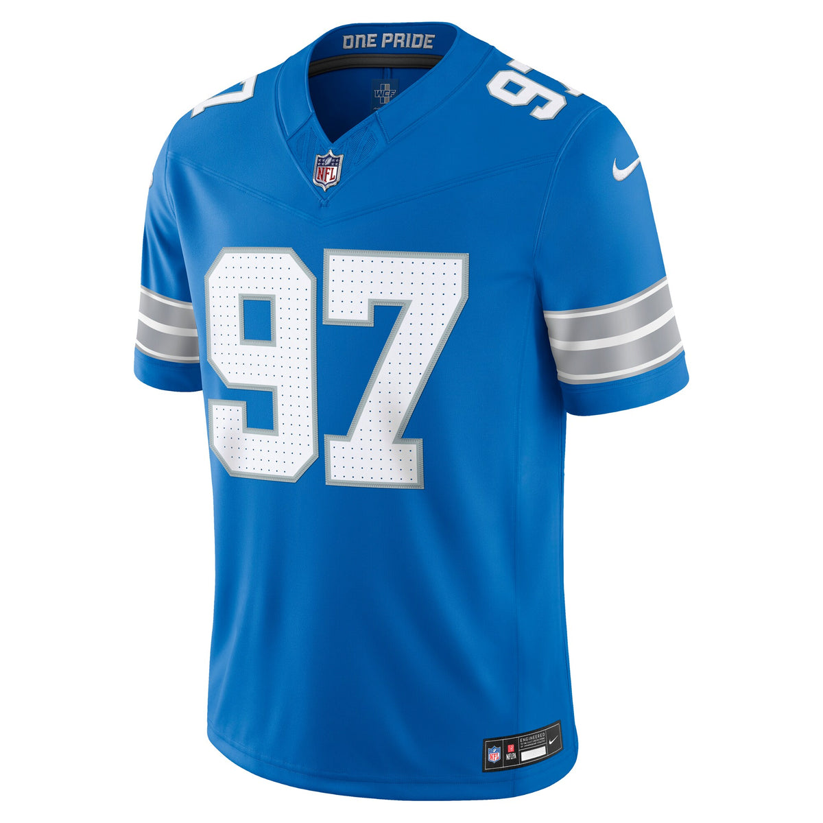 Detroit Lions Aidan Hutchinson Nike Blue Team Vapor F.U.S.E. Stitched Limited Jersey