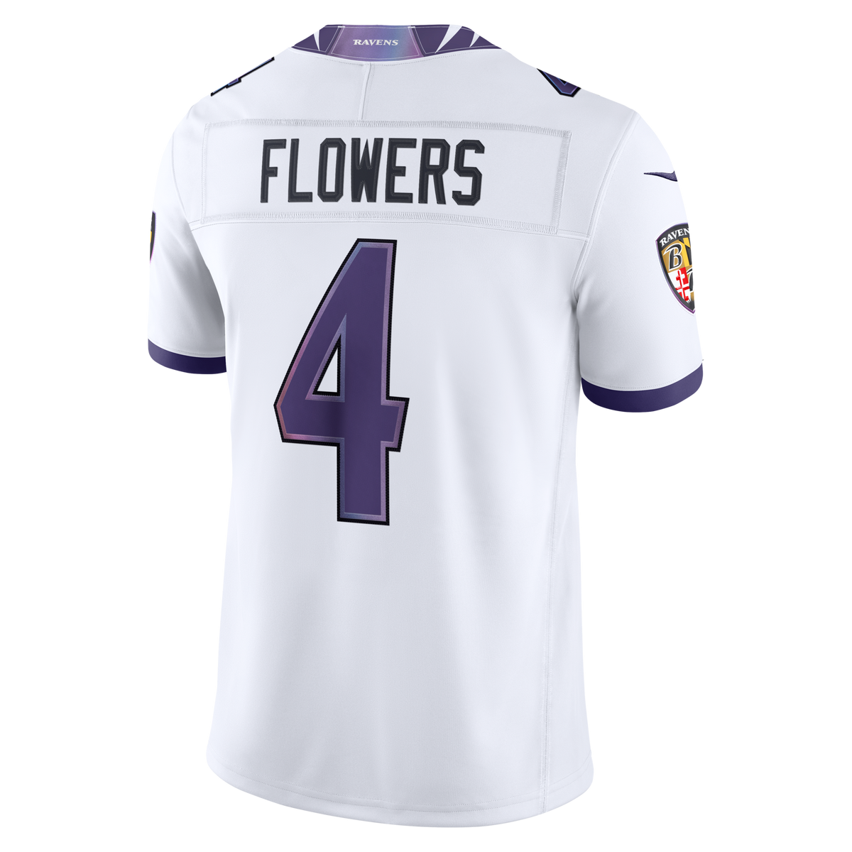 Baltimore Ravens Zay Flowers Nike White Vapor F.U.S.E. Stitched Limited Jersey