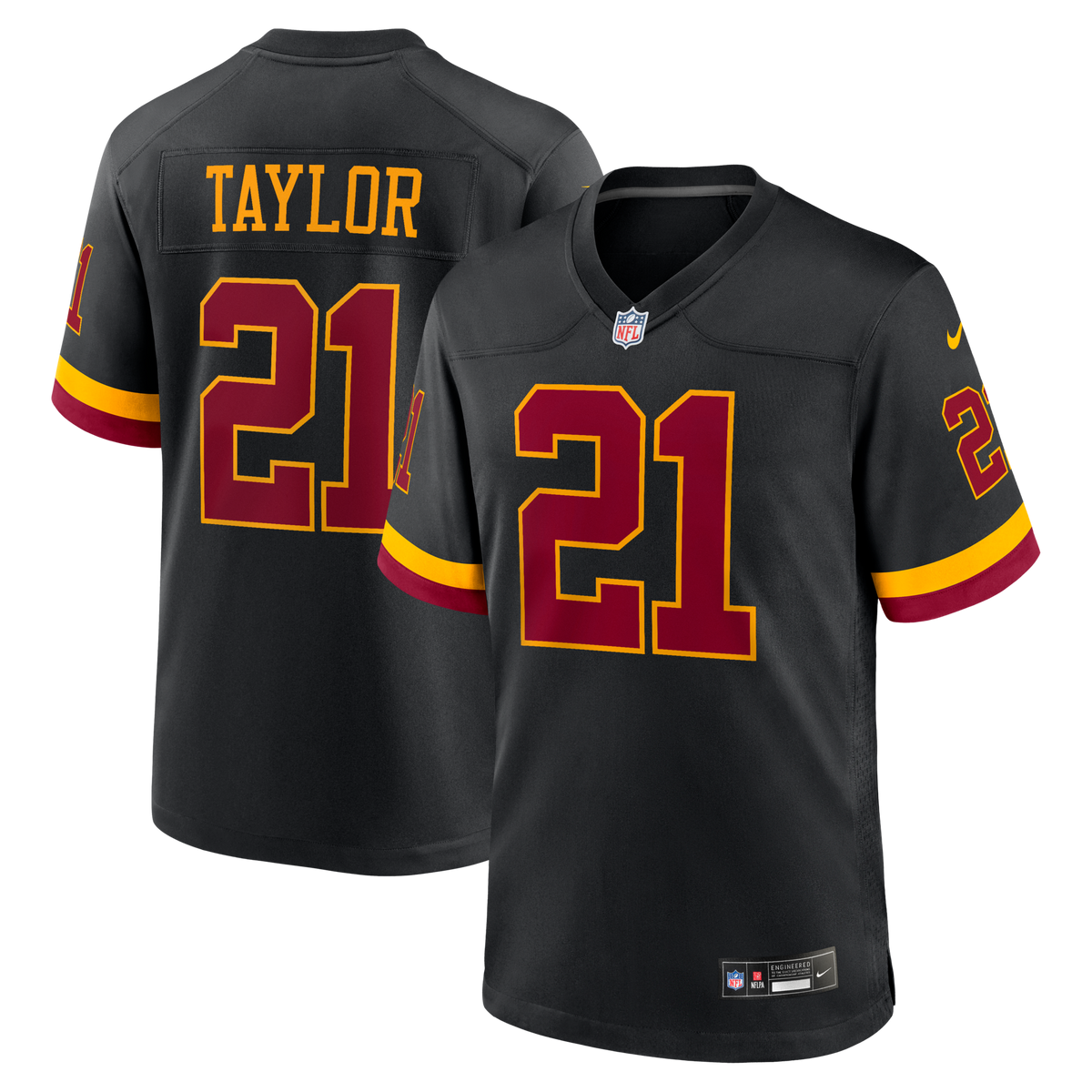 Washington Commanders Sean Taylor Nike Black Hail Raiser Alternate Retired Player Game Jersey