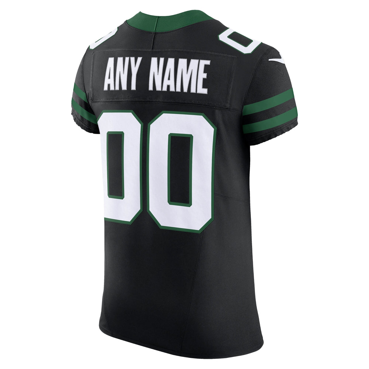 New York Jets Nike Legacy Black Alternate Vapor F.U.S.E. Elite Custom Jersey