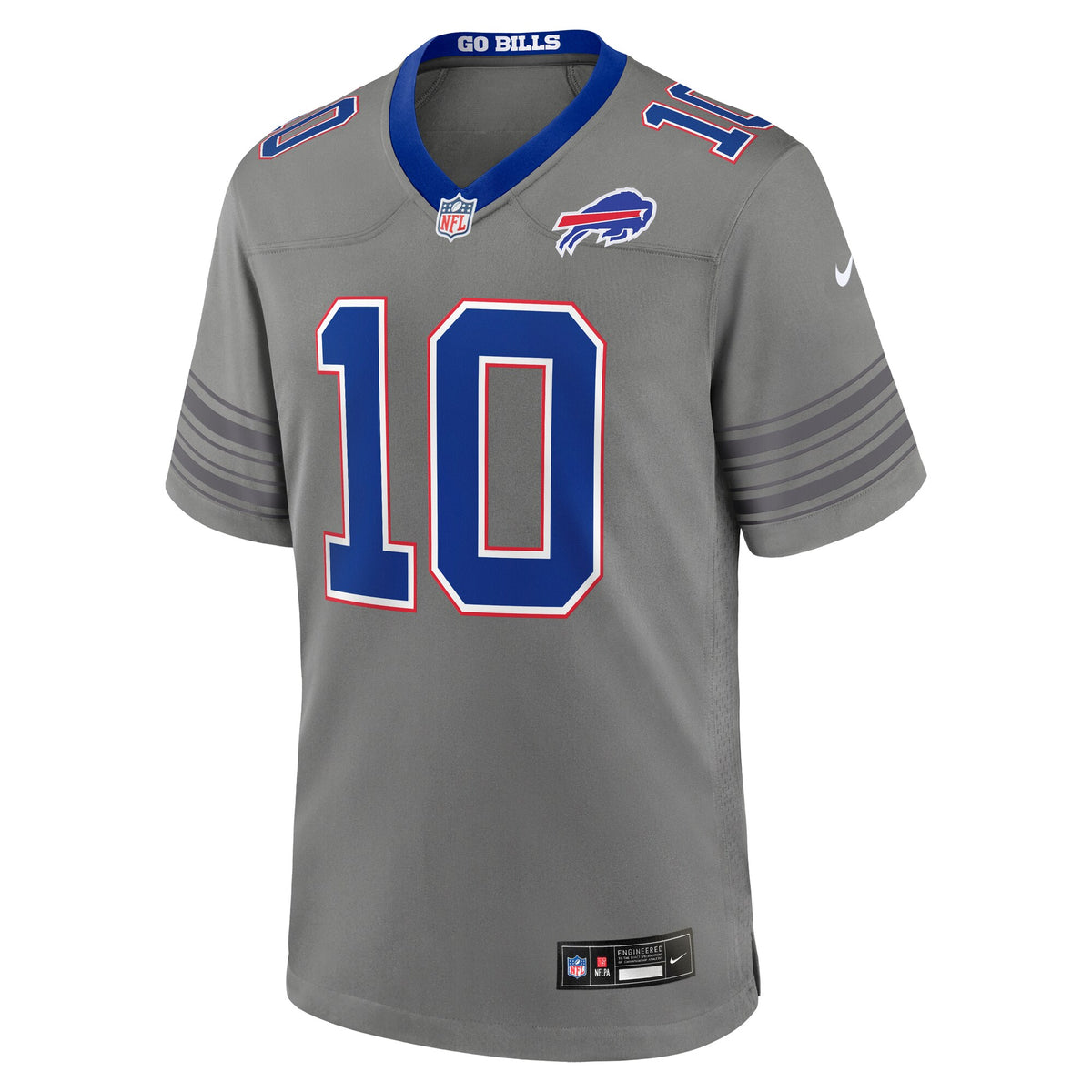 Buffalo Bills Khalil Shakir Nike Gray Nickel City Game Jersey