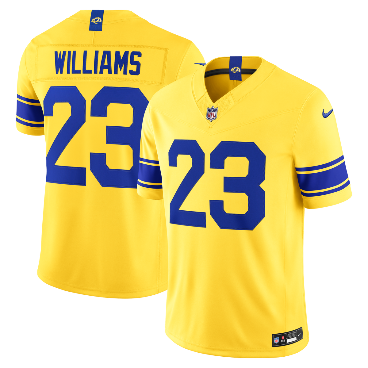 Los Angeles Rams Kyren Williams Nike Classic Sol Vapor F.U.S.E. Stitched Limited Jersey