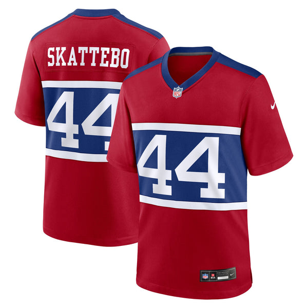 New York Giants Cam Skattebo Nike Red Alternate Century Red Game Jersey